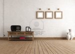 14533445-empty-vintage-interior-with-old-radio-and-frame--rendering